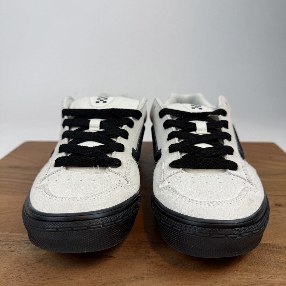 New Mens Vans Caldrone Marshmallow Leather Low‎ Casual Sneakers Shoes Size 9 NIB - Picture 3 of 9